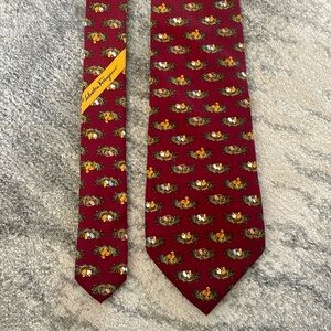 Salvatore Ferragamo Red Silk Tie